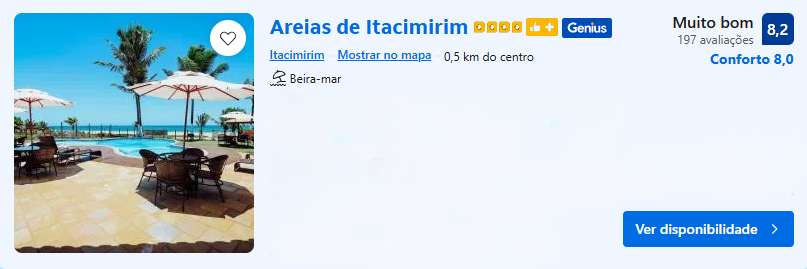 Areias de Itacimirim | Imagem: Booking.com