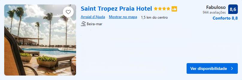 Saint Tropez Praia Hotel | Imagem: Booking.com
