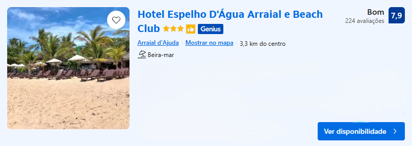Hotel Espelho D'Agua Arraial e Beach Club | Imagem: Booking.com
