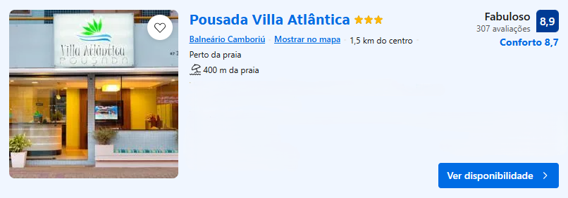 Pousada Vila Atlântica | Imagem: Booking.com