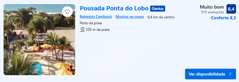 Pousada Ponta do Lobo | Imagem: Booking.com
