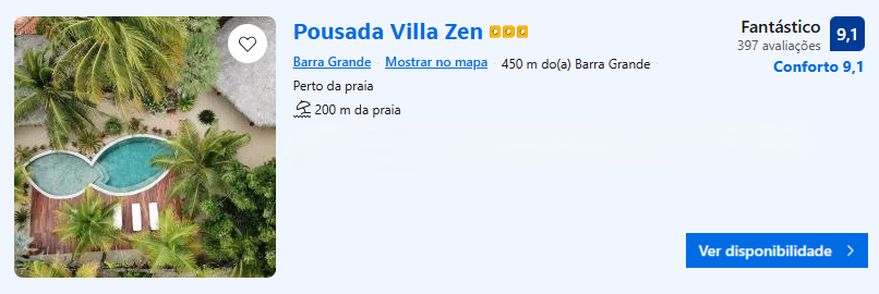 Pousada Villa Zen | Imagem: Booking.com