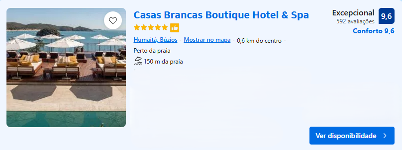 Casas Brancas Boutique Hotel & Spa | Imagem: Booking.com
