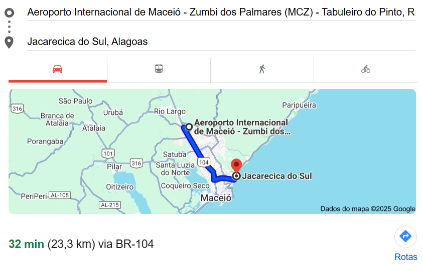 Réveillon Celebration - Trajeto