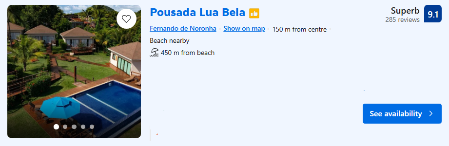 Pousada Lua Bela | Imagem: Booking.com