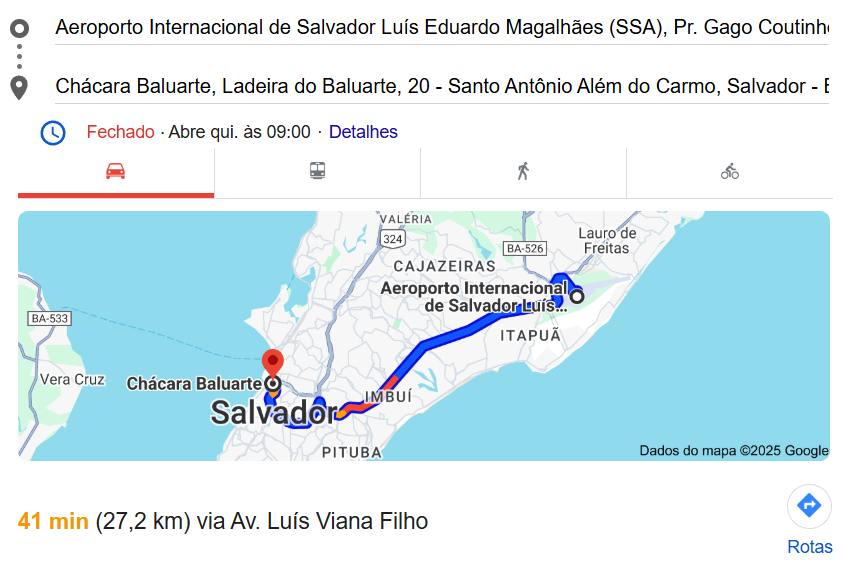 trajeto Réveillon Além do Carmo