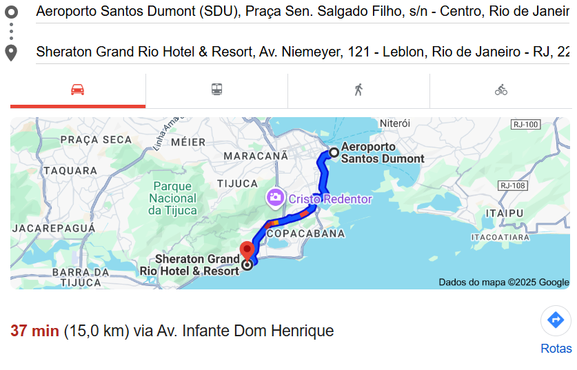 Réveillon New - Trajeto