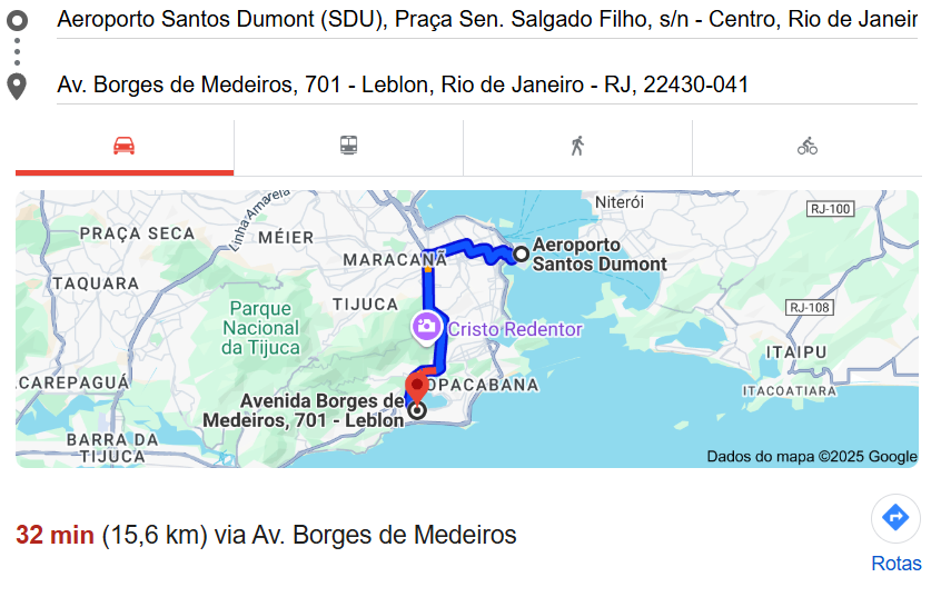 Réveillon do Morro - trajeto